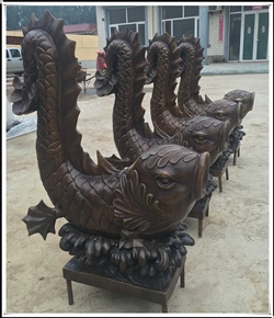 铜鱼|动物铜雕塑