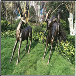 加工定制铜鹿雕塑