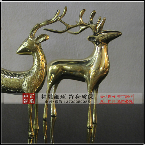 铜鹿雕塑铸造厂家