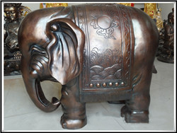 铜大象摆件|铜大象加工