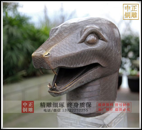 铜蛇动物雕塑|铜蛇摆件