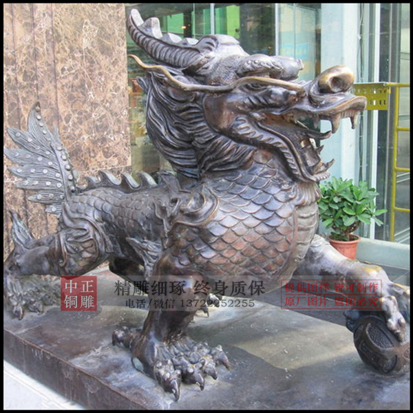 瑞兽铜麒麟的寓意_新闻资讯_河北铸铜动物雕塑制作生产厂家