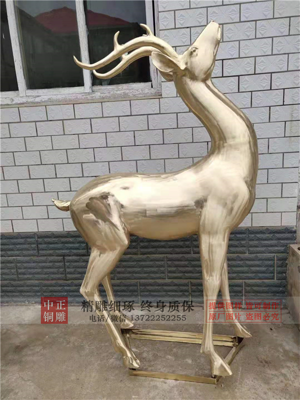 铜雕铜鹿