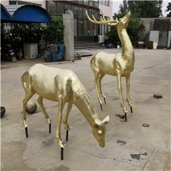 制作铜鹿雕塑