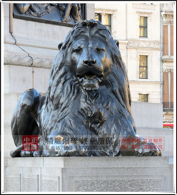 狮子铜像