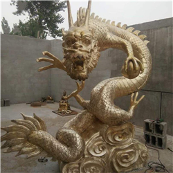 3米铜龙雕塑
