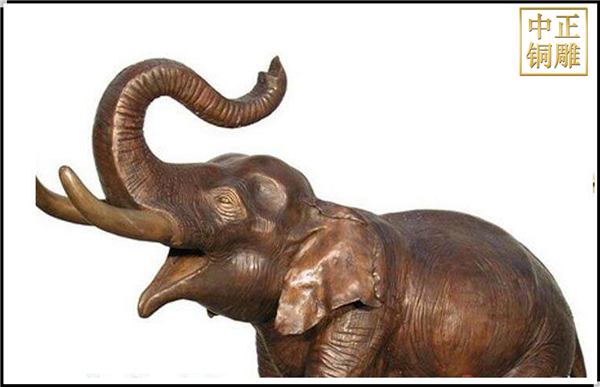 动物雕塑铜大象价格
