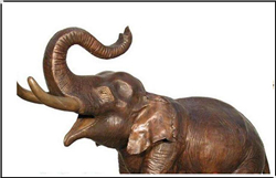 动物雕塑铜大象价格