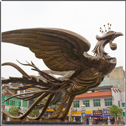 铜凤凰公园园林广场雕塑