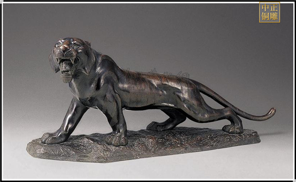 铜老虎雕塑摆件_动物雕塑_河北铸铜动物雕塑制作生产厂家