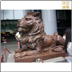 大型景观铜狮子雕塑