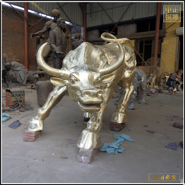 1.2米华尔街铜牛雕塑