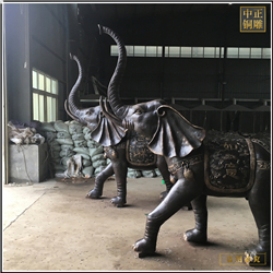 酒店别墅景观铜雕大象摆件