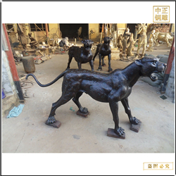 2米金钱豹雕塑铸造厂
