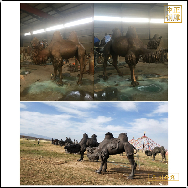景区动物雕塑骆驼摆件