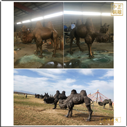 景区动物雕塑骆驼摆件