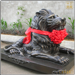 广场铜狮子雕塑生产厂