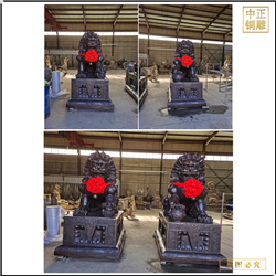 广场铸铜故宫狮子定制