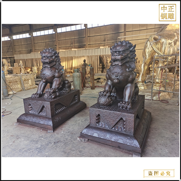 唐县故宫铜狮子雕塑加工