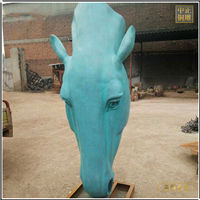 马头铜雕塑