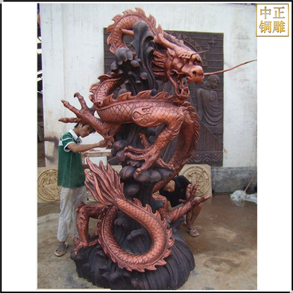 铸造铜龙雕塑厂家