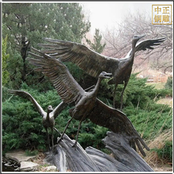 室外景观铜天鹅雕塑