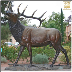 大型铜鹿铸铜雕塑