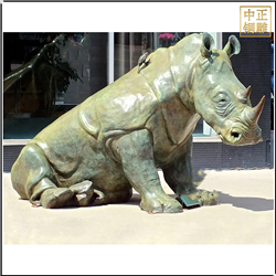 大型犀牛雕塑铸造
