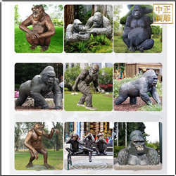 定制室外大猩猩动物雕塑