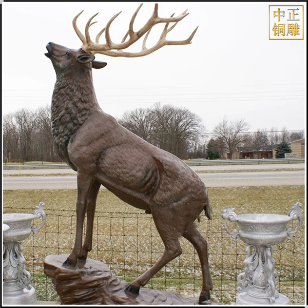 景观铜鹿雕塑