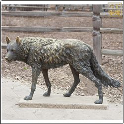 铜狼雕塑铸造厂家