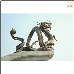 大型广场铜龙雕塑