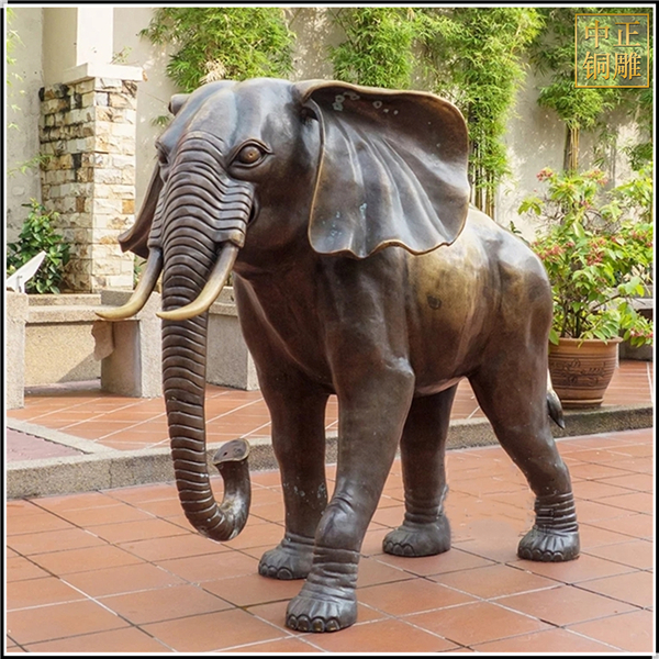 园林铜大象铸造.jpg